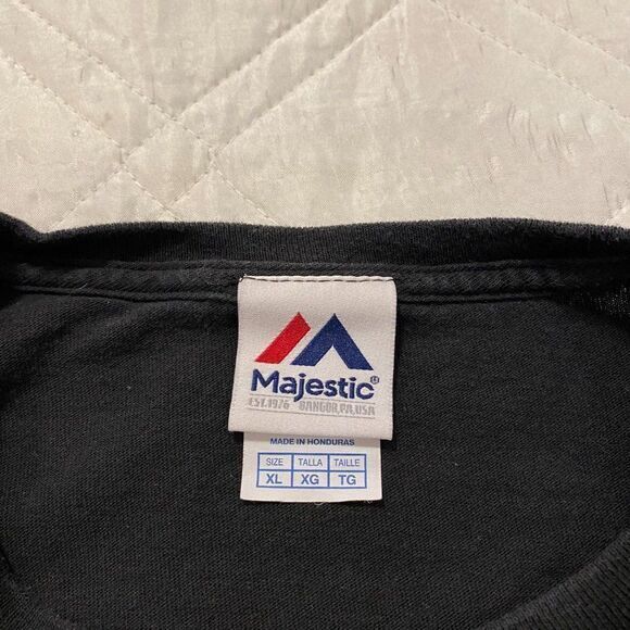 NBA Chicago Bulls Majestic Black long sleeve shirt XL - Picture 4 of 4